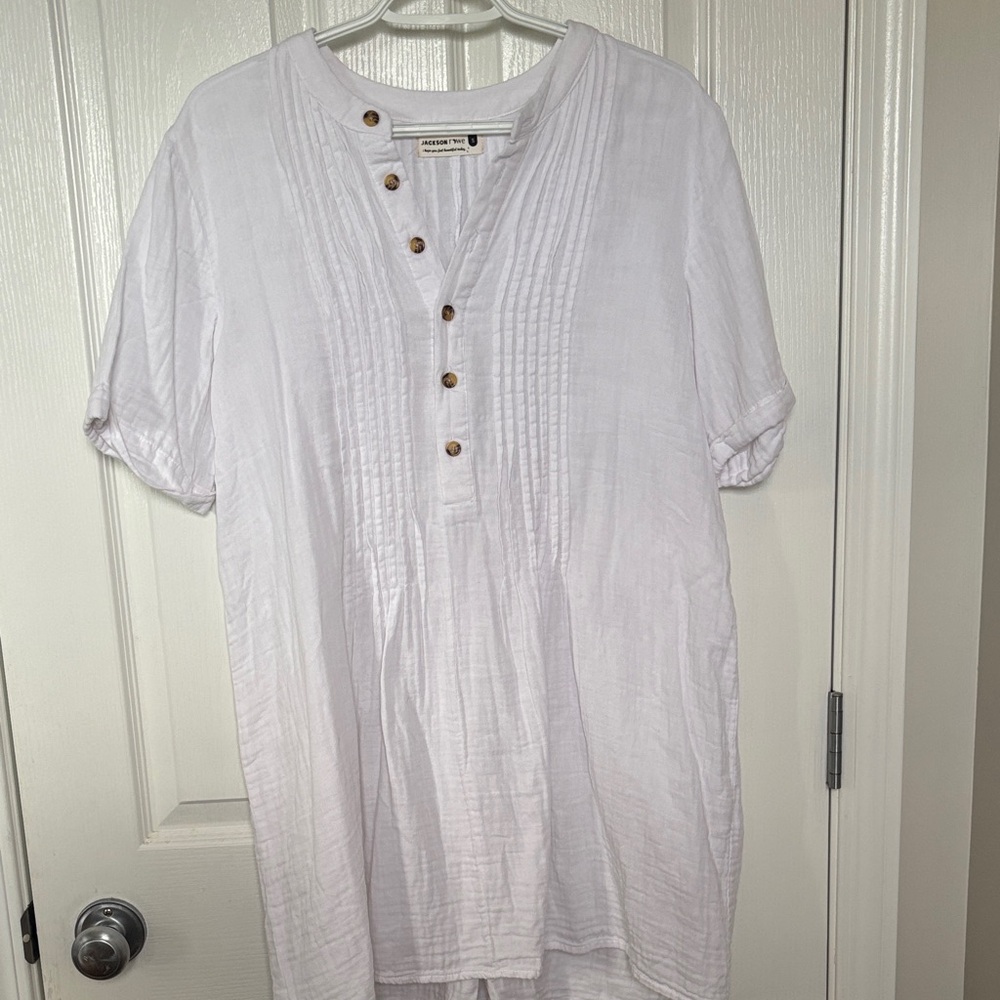 Jackson Rowe women’s cotton gauze Shirt dress